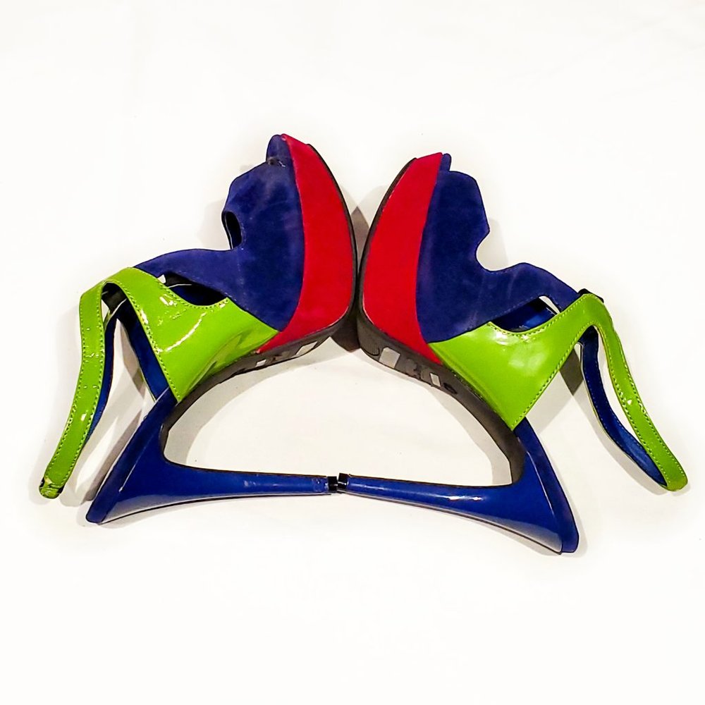 Anne Michelle Mix Colorful Heels - Picture 4 of 9